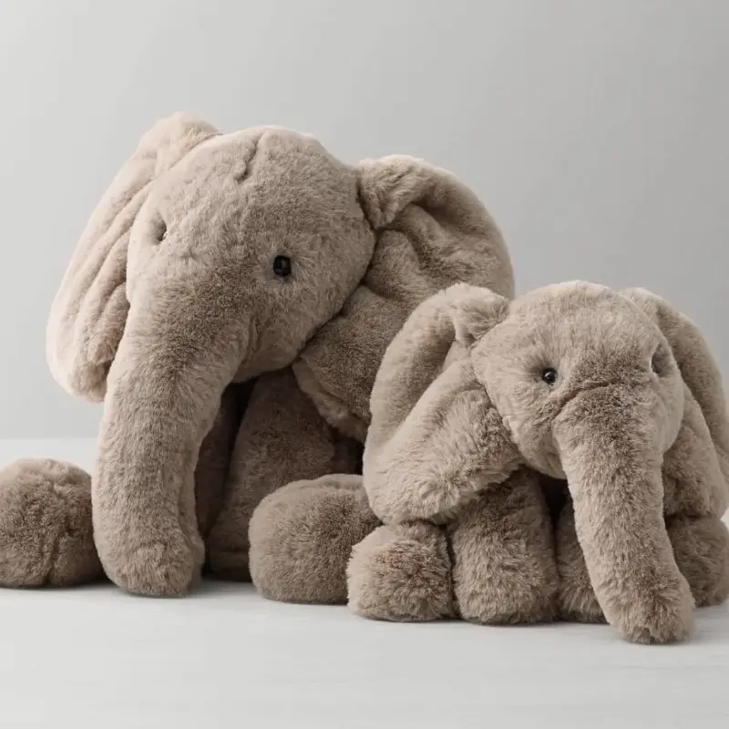 Produttore di giocattoli Peluches bambino che dorme morbido cuscino di peluche elefante di peluche