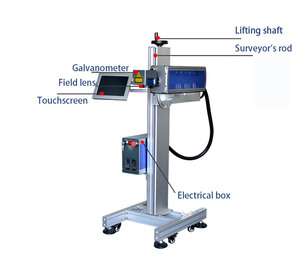 Tốc độ cao năng động màn hình cảm ứng ngày nối tiếp số trực tuyến bay sợi <span class=keywords><strong>Laser</strong></span> đánh dấu máy cho PVC ống nhựa và PE Cáp - Product Image 5
