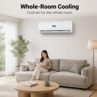 AC Split Wall Mounted Pendingin dan Pemanas Hemat Energi Grade 1 APF 5.29 Rendah Kebisingan untuk Kamar Tidur, Ruang Tamu, Kantor