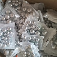 Boules brillantes 20 pièces/sac Or/Argent/Colorées, boules décoratives brillantes de tailles variées, non comestibles, pour décorer les gâteaux, pour les fournitures de fête de mariage