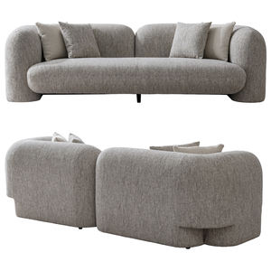 Divano Modulare di Lusso a 3 Posti in Tessuto, Design Nordico per Soggiorno e Villa, Pronto per la Spedizione - Product Image 1