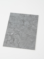 Feuille de marbre PVC haute densité anti-UV personnalisable, feuille de marbre 3D brillante à prix compétitif, feuilles de plastique