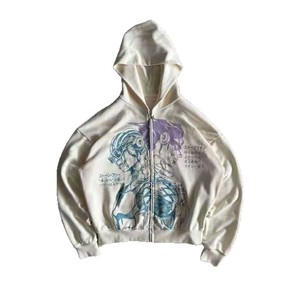 Nova Chegada 2026: Moletom com Zíper Estampado de <span class=keywords><strong>Anime</strong></span>, Agasalho Streetwear de Alta Qualidade e Sucesso de Vendas - Product Image 1