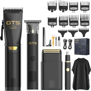 Kit Professionale GTS per Taglio Capelli e Barba - Rasoio Elettrico Senza Fili a Batteria con Display LED per Barbieri - Product Image 1