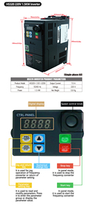 ชุดแกนหมุน220V 380V 65mm, 1.5KW แกนหมุนระบายความร้อนด้วยอากาศ24000RPM ชุดแกนหมุนคอลเล็ต CNC ER11พร้อม VFD - Product Image 5