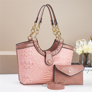 NEW ARRIVAL Lady PU Leather Shoulder Bags Bucket Bag Polyester Zipper Crossbody Women's Handbags - Product Image 3