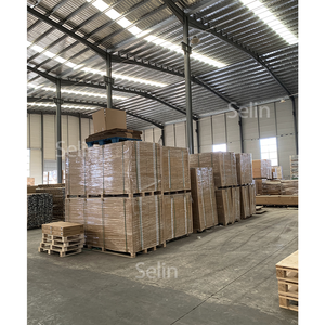Panneaux acoustiques en fibre <span class=keywords><strong>de</strong></span> polyester et lattes <span class=keywords><strong>de</strong></span> bois Selin, design moderne européen-<span class=keywords><strong>américain</strong></span>, décoration murale, absorption acoustique NRC 1.0, écologiques - Product Image 4