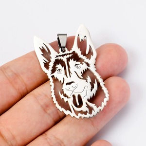 Pendentif Tête de Loup Gothique en Acier Inoxydable, Breloque DIY Punk pour Hommes et Femmes, Accessoire de Fabrication de Bijoux et Artisanat - Product Image 4