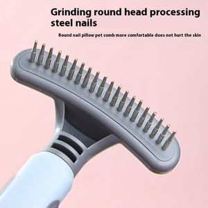 Peigne démêlant à picots simple rangée pour chiens de taille moyenne à grande, en plastique écologique, coque à bulles, toutes saisons - Product Image 5