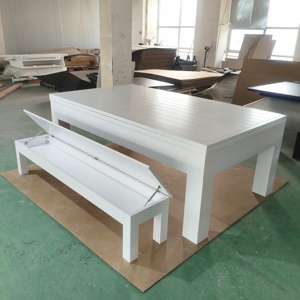 <span class=keywords><strong>Table</strong></span> de <span class=keywords><strong>billard</strong></span> en bois multi-jeux de style classique personnalisable, ensemble combiné de luxe moderne avec plateau de ping-pong, en vente - Product Image 3