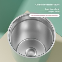 DILLER - Taza Térmica de Acero Inoxidable con Correa, Aislamiento al Vacío, Portátil, para Viajes, con Logotipo Personalizado