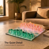 Set Papan Catur Akrilik Transparan Premium dengan Bidak Berwarna Iridescent, Set Pajangan Dekoratif untuk Koleksi Interior Modern