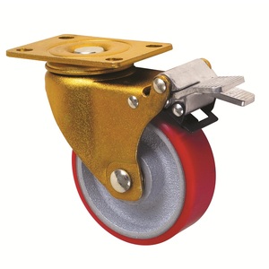Moyenne À Double Roulement à Billes Plaque D'UNITÉ CENTRALE de Noyau de Fer <span class=keywords><strong>Roulette</strong></span> Et Roue - Product Image 1