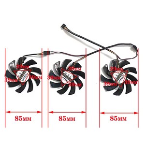 FDC10H12S9-C AUB0812VD-00 4PIN 85มม. สำหรับ AMD <span class=keywords><strong>RX6750XT</strong></span> 6800 6800XT 6900XT 6950XT กราฟิกการ์ดพัดลมระบายความร้อน - Product Image 3