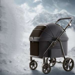 Poussette pliable pour animaux de compagnie JXB, <span class=keywords><strong>prix</strong></span> d'usine, pliage en un clic, grande capacité, transporteur pour <span class=keywords><strong>chien</strong></span> d'extérieur - Product Image 2