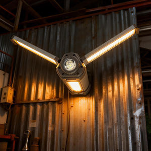 Lampe de travail portable COB LED, lumière puissante, étanche IP54, 20W, corps en aluminium, trépied, lampe de travail rechargeable pour entrepôt - Product Image 6