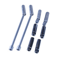 Clé universelle fournie par le fabricant avec douille à bougie magnétique puissante en acier au chrome-vanadium de 14 mm et 16 mm, outil de démontage
