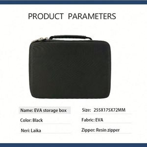 Estuche Profesional Personalizado para Rizador de Pelo, de EVA Rígido Negro, con Mango de Plástico, Impermeable, para Viajes, Herramienta de Barbería, Estuche de Almacenamiento Duradero - Product Image 6