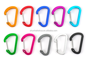 4 # हैममॉक डी आकार फ्लैट वायर गेट मिनी कारबिनर क्लिप - Product Image 6