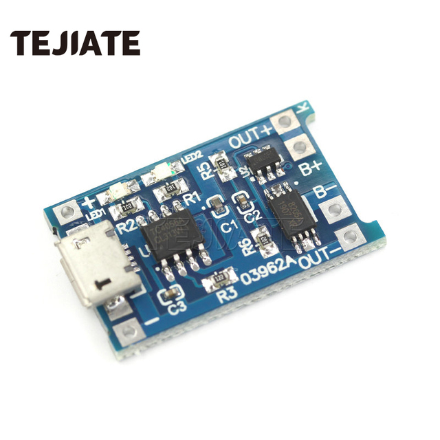 TP4056 Micro USB Type-C Interface Lithium Battery Charging Board Charger Module with Charging and Protection ICs