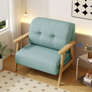Canapé-lit pliable moderne en tissu avec structure en bois pour appartement, villa, salon, bureau à domicile – Design peu encombrant - Product Image 6