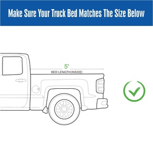 Couverture de benne rigide rétractable à trois volets de haute qualité, étanche et verrouillable, pour Chevrolet/GMC, benne <span class=keywords><strong>extra</strong></span> courte 5FT, noire - Product Image 5