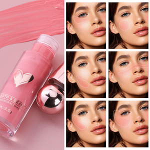 Blush Liquido Vegano Vellutato ad Alta Pigmentazione, Impermeabile, per Labbra, Occhi e Guance, Lunga Durata, per Trucco Viso - Product Image 2