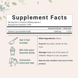 Yetişkinler ve Çocuklar İçin Gıda Sınıfı Sağlık Takviyesi Saf <span class=keywords><strong>C</strong></span> Vitamini <span class=keywords><strong>1000</strong></span> <span class=keywords><strong>mg</strong></span> Toz Bağışıklık Desteği - Product Image 3