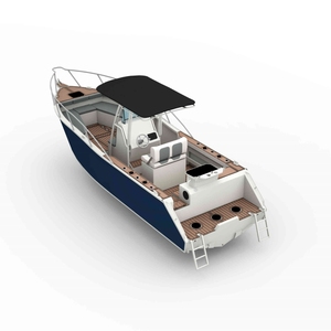 Console centrale de loisirs de yacht à grande vitesse de 7.5m tout le bateau de pêche en aluminium soudé - Product Image 3