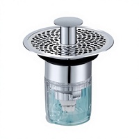 Bouchon de vidange universel anti-fuite pour lavabo avec filtre intégré, design élégant