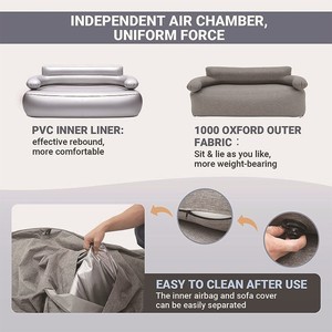 Fauteuil gonflable en PVC, canapé gonflable, chaise gonflable pour l'intérieur, la maison, le <span class=keywords><strong>camping</strong></span>, les fêtes, les pique-niques et les voyages - Product Image 6