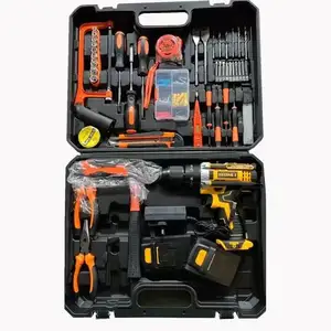 21V 13mm Larger Motor Heavy Quality Battery Cordless Power Tool Kit Electric Impact Drills Set