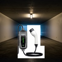 Pengisi Daya EV Portabel Baru Tipe 2 13A/32A 5m Layar Warna EVSE 3/7kW