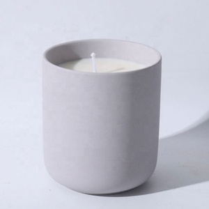 Bocaux à bougies en céramique mate givrée de 12 oz, personnalisables avec logo gravé, en porcelaine blanche, vente en gros, pour la fabrication de bougies - Product Image 5