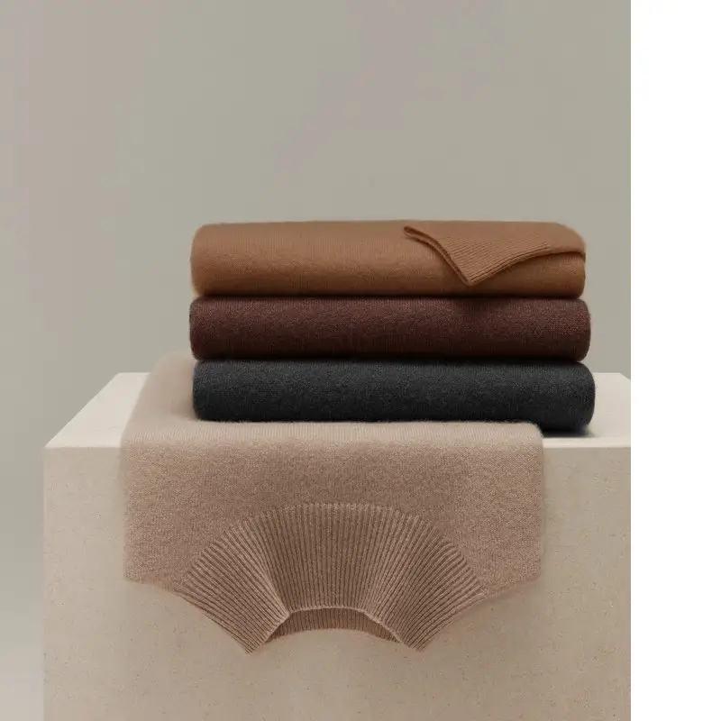 제조 업체 맞춤형 제조 업체 빨 니트 소프트 크루 넥 100% 양모 스웨터 탑 풀오버