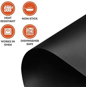 Cooking Easy to Clean Non-Stick Reusable Oven Liner Heavy Duty Barbecue Tool Set Non Stick Bbq Grill Mat - Product Image 5