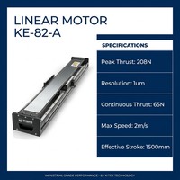 Module de moteur linéaire haute rigidité Kaifull série KE-82-A, actionneur linéaire de précision, résolution 1 µm, automatisation CNC, 7 kg