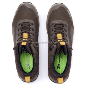 EIKLAND Men's <b>Waterproof</b> Suede Hiking Shoes Round Toe Rubber Outsole Breathable Anti-Slip All Seasons Outdoor Trekking - Product Image 1