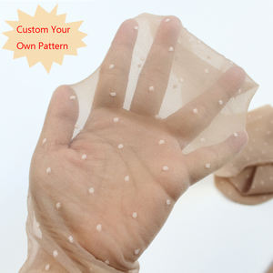 Collants transparents Ultra minces en <span class=keywords><strong>chair</strong></span> motif personnalisé flocage à pois grande taille doux brillant respirant femme collants en soie - Product Image 1