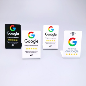 Acrilico personalizzato Nfc Google Review Menu Stand con <span class=keywords><strong>codice</strong></span> <span class=keywords><strong>Qr</strong></span> - Product Image 4