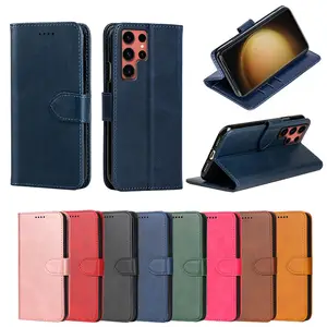 PU Leather Card Pocket Case Flip Cover For Samsung Galaxy A03S A23 M23 Xcover6 Pro M13 A04 M33 M53