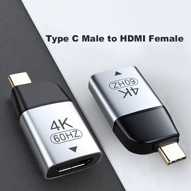 Brand New Portable USB-C Male to HDTV Female Adapter Type C to 4K  Cable USB Type-C 60Hz Converter