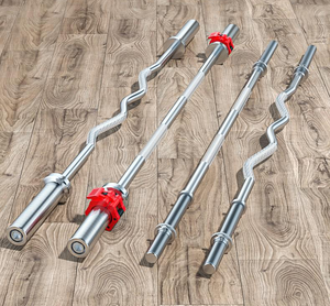 Barra de Gimnasio BunnyHi GL043, Barra Estándar para Pesas, Barra de 20 kg para Entrenamiento de Levantamiento de Pesas, Barra de 1.2 <span class=keywords><strong>m</strong></span>, 1.5 <span class=keywords><strong>m</strong></span>, 1.8 <span class=keywords><strong>m</strong></span> para Pesas Libres y Fitness - Product Image 1