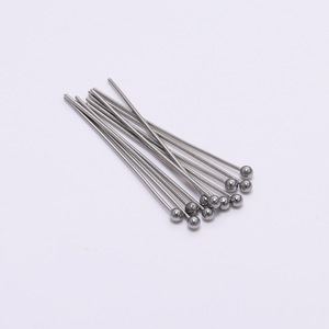 Stainless Steel Ball Head <b>Needles</b> Various Sizes For Diy Jewelry Making Tools Round Shape <b>Beading</b> Supplies - Product Image 3