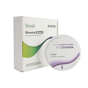 Vsmile 98mm HT blocco <span class=keywords><strong>Zirconia</strong></span> bianco 1350 Mpa per laboratorio dentale macchina fresatrice Cadcam - Product Image 1