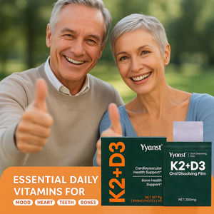 Tiras orales de vitamina D3 + K2 sin azúcar OEM/ODM, complementan la salud ósea, de rápida absorción y acción rápida. - Product Image 3