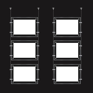 Caja de Luz LED Rectangular Ultrafina de Doble Cara, Directo de Fábrica, para <span class=keywords><strong>Agencia</strong></span> Inmobiliaria, Publicidad Acrílica UV Colgante, 12-120V - Product Image 5