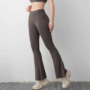 Phụ Nữ Của Hot Bán <span class=keywords><strong>2025</strong></span> V Cắt Scrunch Trở Lại Flare Quần Nhanh Khô Trọng Lượng Nhẹ Nén Đàn Hồi Mô Hình Rắn - Product Image 4