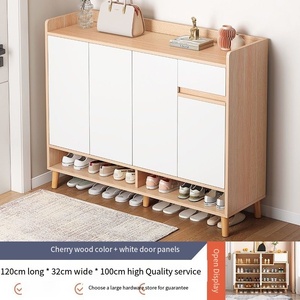 Mueble <span class=keywords><strong>zapatero</strong></span> nórdico de estilo simple, multicolor y con capacidad para todo tipo de calzado, diseñado para la entrada de la sala de estar. - Product Image 3