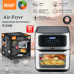 Large Capacity Visible Window 14L Stainless Steel Deep <strong>Fryer</strong> Oven Multifunctional Digital <strong>Air</strong> <strong>Fryer</strong> with <strong>Rotisserie</strong> - Product Image 2
